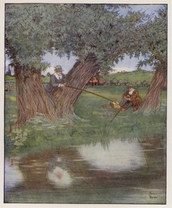 Ilustrace pro The Compleat Angler od Izaaka Waltona