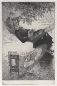Houpací síť, 1880. od James Tissot