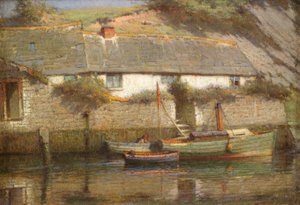 A Riverside Cottage (olej na plátně)