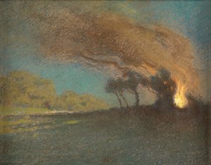 Hořící keř (Pastel)