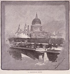 Blackfriars Bridge, Londýn, 1796