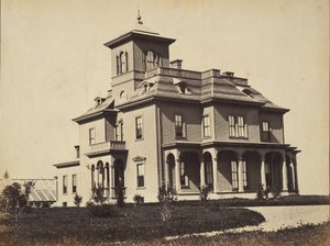 Viktoriánský dům, ca. 1860.