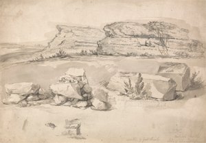Zřícenina hradu Richbro, Isle of Thanet od James Ward