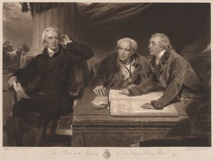 Sir Francis a John Baring a Charles Wall. od James Ward