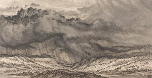 Snowdon, blížící se bouře od James Ward