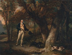 Reverend Thomas Levett a oblíbení psi, střelba na kohouty od James Ward