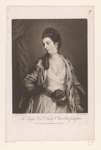 Portrét od Charlotte Johnstone Správný Honble. Lady Charlotte Johnston (titul na objektu)