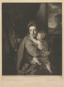 Caroline Curzon (rozená Colyear), Lady Scarsdale a její syn, ctihodný John Curzon