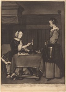 Korespondentka od James Watson after Gabriel Metsu