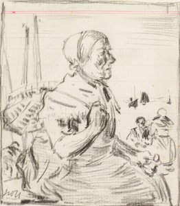 Studie [rybářka] (uhlí) od James Watterston Herald