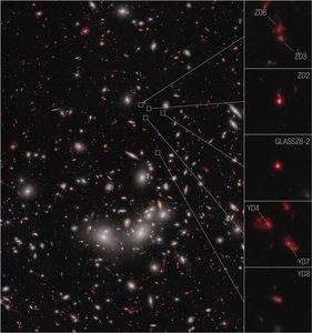 Galaxy Protocluster (obrázek NIRCam) od James Webb Space Telescope (NASA)