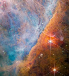 Orion Bar (obrázek NIRCam) od James Webb Space Telescope (NASA)