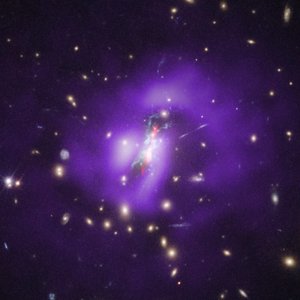 Kupy Phoenix (Hubble, Chandra, VLA) od James Webb Space Telescope (NASA)