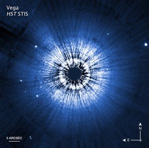 Snímek kompasu Vega Hubble od James Webb Space Telescope (NASA)