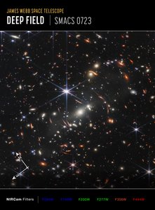 Webbs First Deep Field (obrázek kompasu NIRCam) od James Webb Space Telescope (NASA)