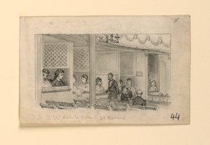 Interiér divadla od James Wells Champney