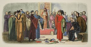 Albemarle a Fitzwalter si vyměňují vzdor, od A Chronicle of England BC 55 do AD 1485, pub. Londýn od James William Edmund Doyle