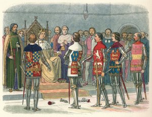 Arundel, Gloucester, Nottingham, Derby a Warwick, před králem, 1387 1864 od James William Edmund Doyle