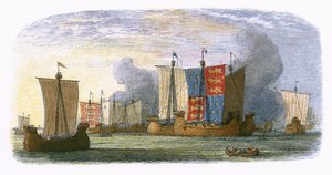 Bitva u Sluys od James William Edmund Doyle
