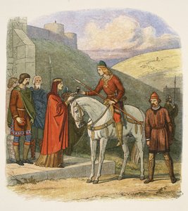Edward zavražděn v Corfe, 18. března 978, od A Chronicle of England BC 55 do AD 1485, pub. Londýn, 1863 od James William Edmund Doyle