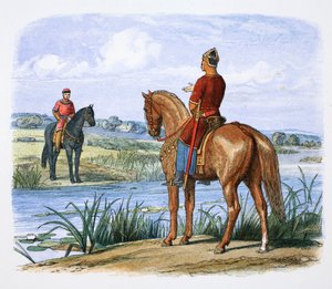 Jindřich z Anjou a Štěpán jednají přes Temži, 1153 1864 od James William Edmund Doyle