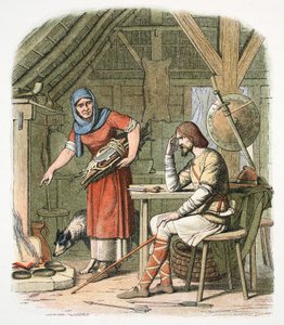 Král Alfréd v chalupě C878 1864 od James William Edmund Doyle