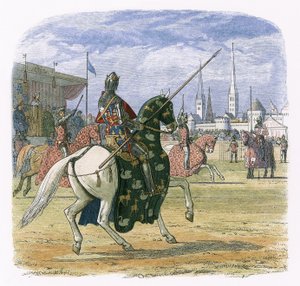 Král Richard II zastaví souboj mezi Herefordem a Norfolkem od James William Edmund Doyle