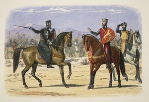 Richard and the Master of St John, Joppa, 23. července 1191, od A Chronicle of England BC 55 do AD 1485, pub. Londýn, 1863 od James William Edmund Doyle