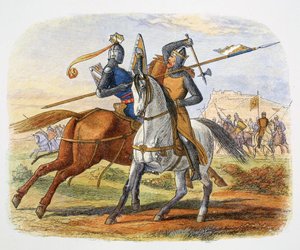 Robert the Bruce zabil sira Henryho Bohuna, bitva u Bannockburn, Skotsko, 1314 1864