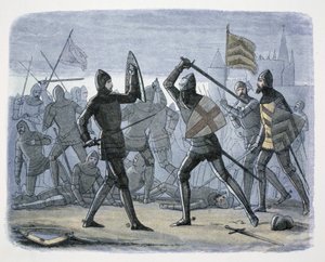 Obléhání Calais, Francie, 1346-1347 1864 od James William Edmund Doyle