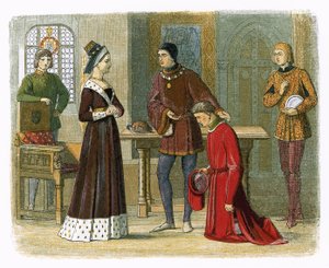 Hrabě z Warwicku se podřídí královně Margaret od James William Edmund Doyle