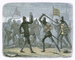 Reliéf Calais od James William Edmund Doyle
