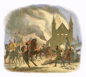 William I utrpěl smrtelné zranění v Mantes od James William Edmund Doyle