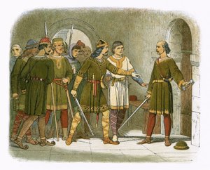 William de Breteuil brání státní pokladnu od James William Edmund Doyle