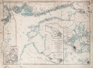 Mapa Finského zálivu a Baltského moře od James the Younger Wyld