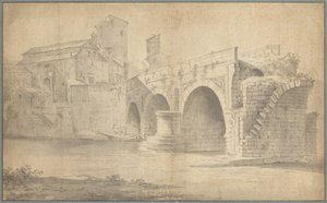 Pohled na Ponte Rotto, Řím