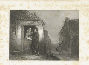 Volendamský pár od Jan Baptist Tetar van Elven