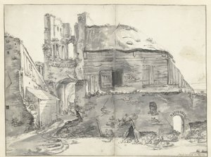 Dům u zříceniny od Jan Baptist Weenix