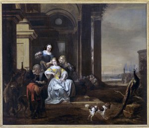 Mladé blondýnky, 1646-55 od Jan Baptist Weenix