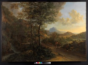 Italská krajina, s Monte Socrate, 1635-1641