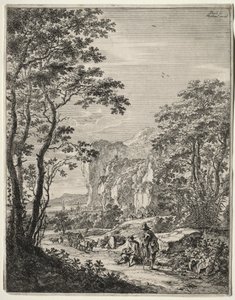 Ox-Cart. Pohled mezi Ancona a Sinigaglia od Jan Both