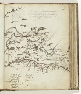 Mapa regionu mezi Doetinchem a Venlo od Jan Brandes