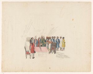 Přijetí vyslanců krále Kandy, 1785 od Jan Brandes