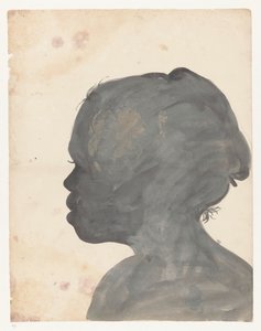Silhouetportret van Bietja od Jan Brandes