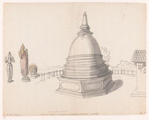 Singalese stupa te Moegerikalle od Jan Brandes