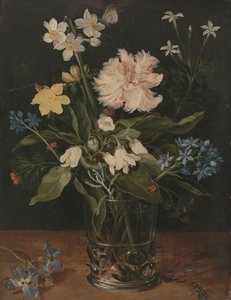 Zátiší s květinami ve sklenici Zátiší s květinami ve sklenici od Jan Brueghel (I)