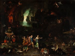 Aeneas a Sibyla v podsvětí.