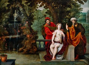 Susanna a starší od Jan Brueghel the Younger