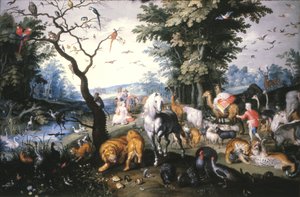 Zvířata vstupující do Noemovy archy od Jan Brueghel the Younger