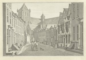 Zřícenina domu Lucase van Stevenincka v Middelburgu, 1787 od Jan Bulthuis (signed by artist)